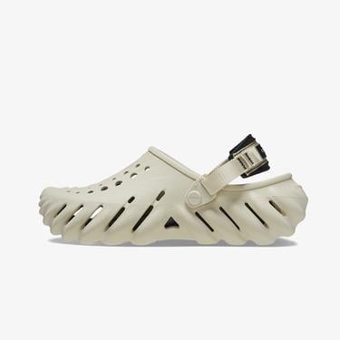  Crocs Echo Unisex Krem Terlik