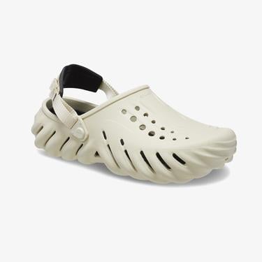  Crocs Echo Unisex Krem Terlik