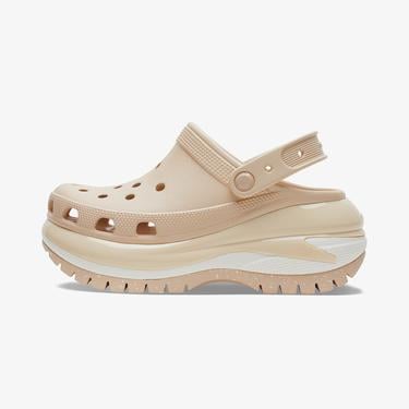  Crocs Classic Mega Crush Platform  Kadın Krem Terlik