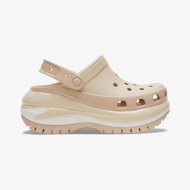 Crocs Classic Mega Crush Platform  Kadın Krem Terlik