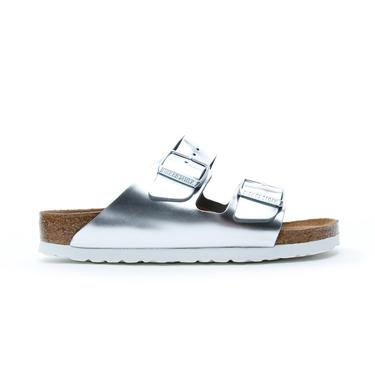  Birkenstock Arizona Kadın Metalik Gri Terlik