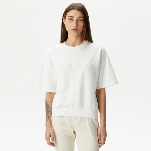  Lacoste Kadın Beyaz Sweatshirt