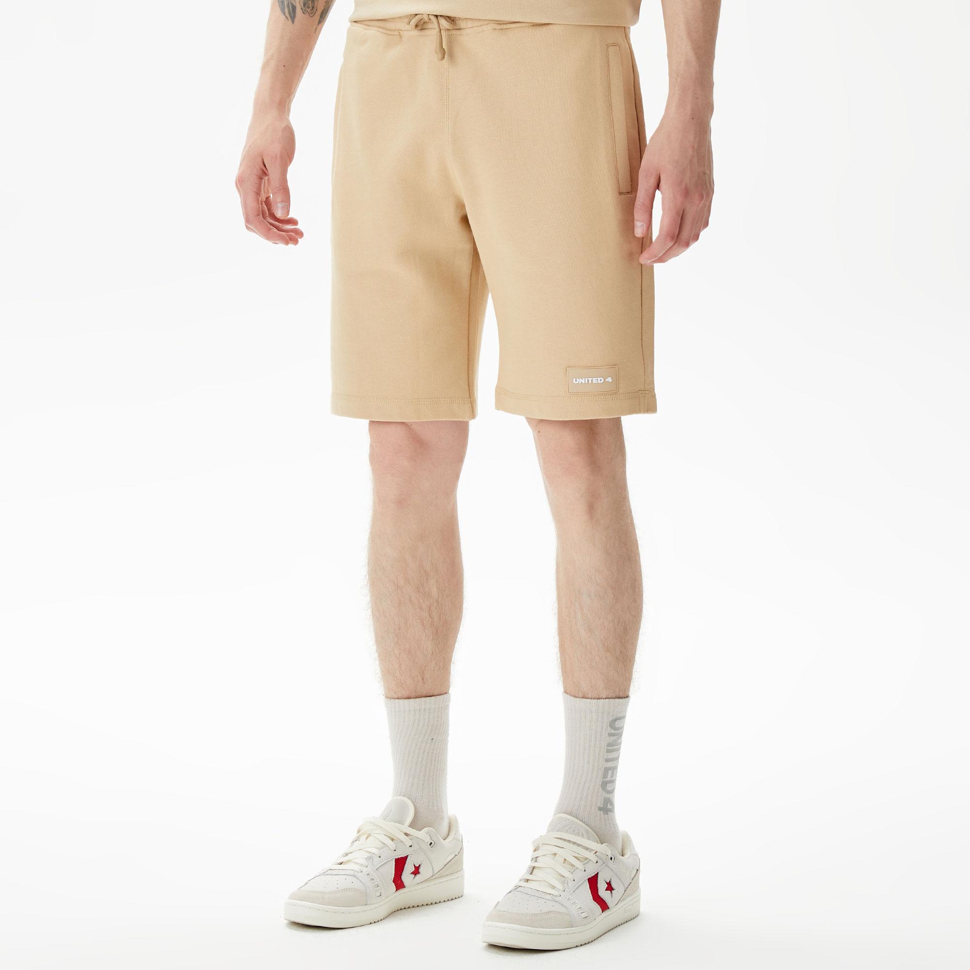 UNITED4 Erkek Krem Şort
