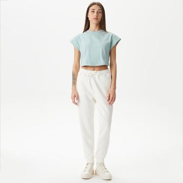  UNITED4 Kadın Mavi Crop T-Shirt