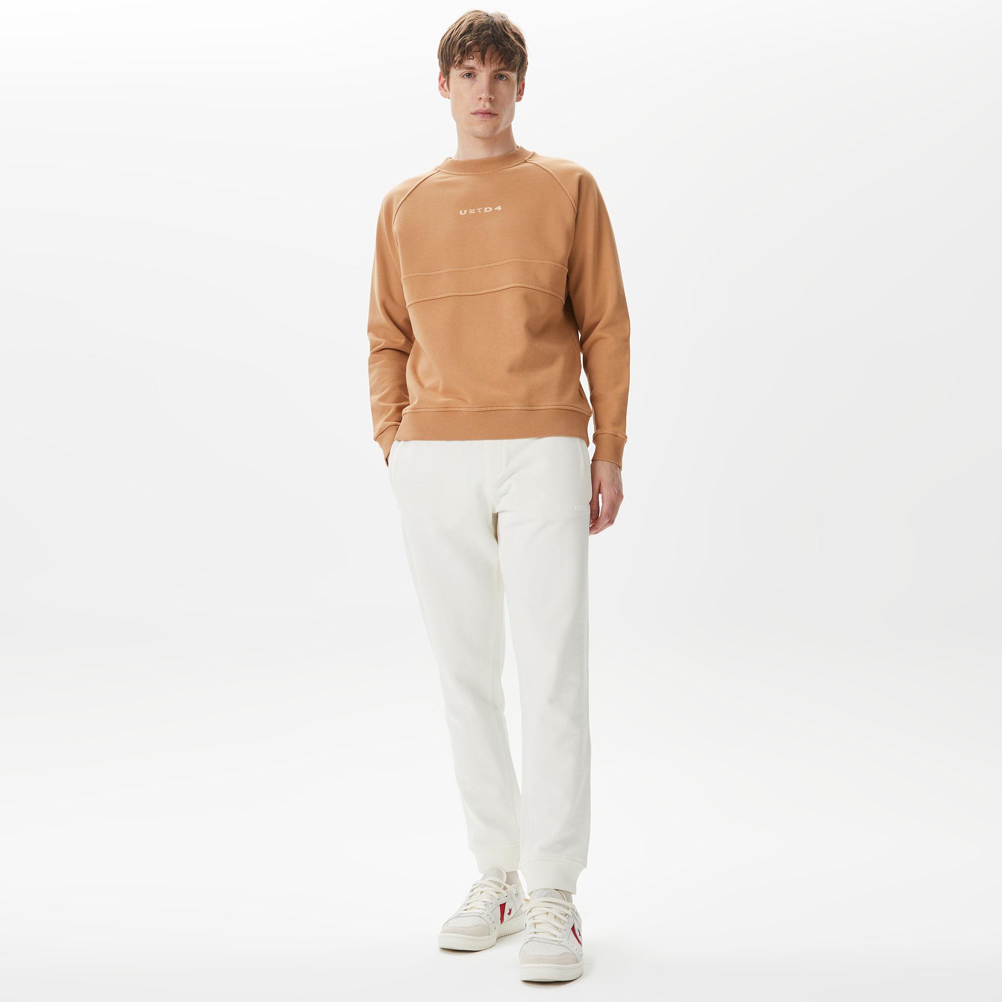 UNITED4 Classic Erkek Kahverengi Sweatshirt