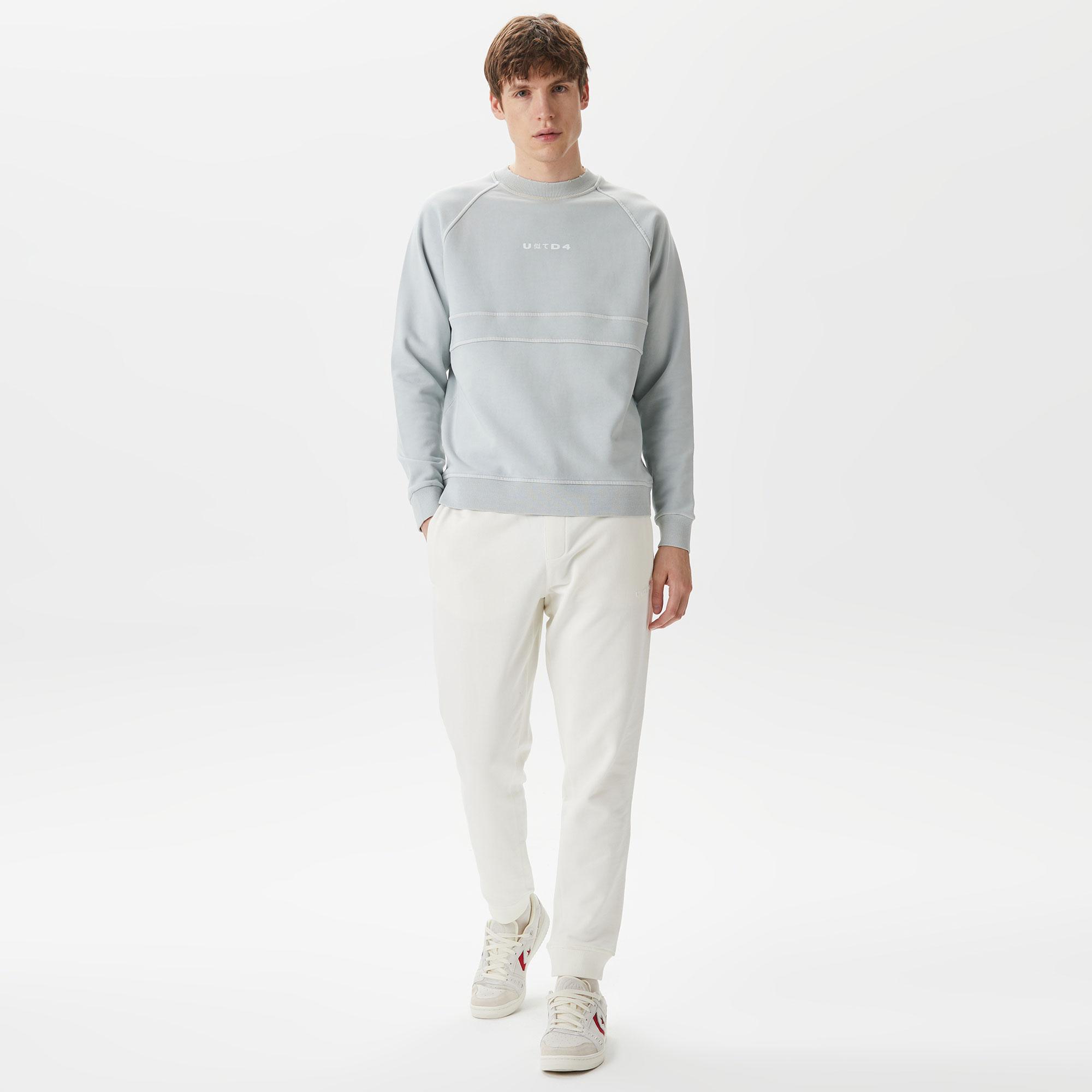 UNITED4 Classic Erkek Gri Sweatshirt