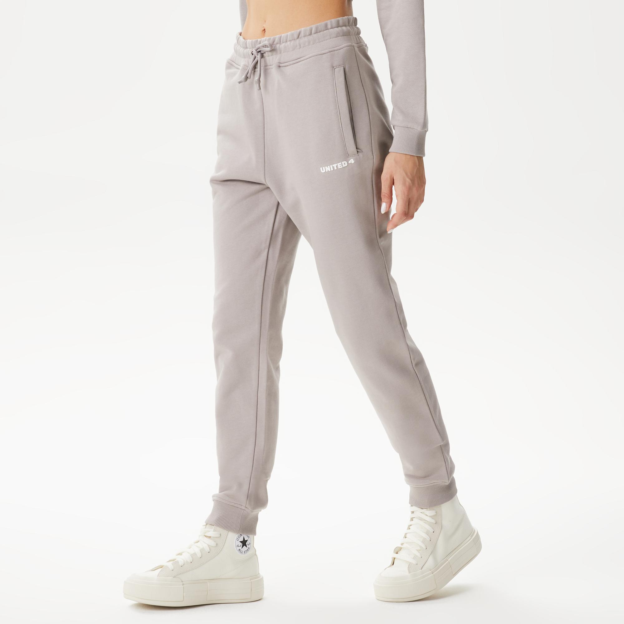 UNITED4 Classic Kadın Gri Eşofman Altı