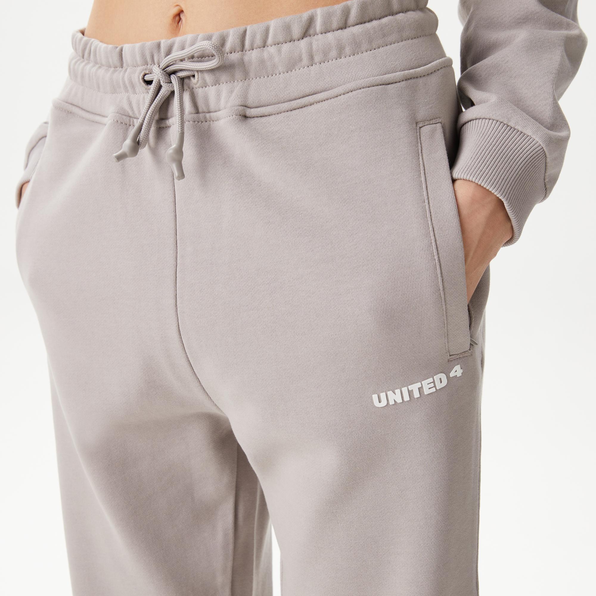 UNITED4 Classic Kadın Gri Eşofman Altı