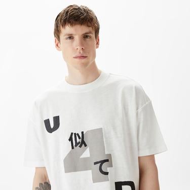  UNITED4 Erkek Beyaz T-Shirt