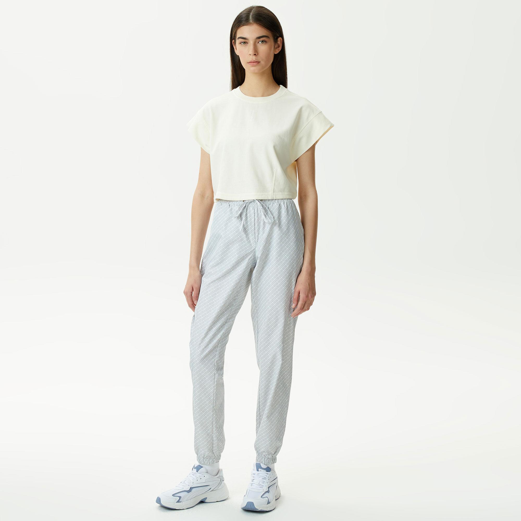 UNITED4 Classic Kadın Krem Crop T-Shirt