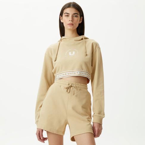  UNITED4 Classic Kadın Krem Hoodie