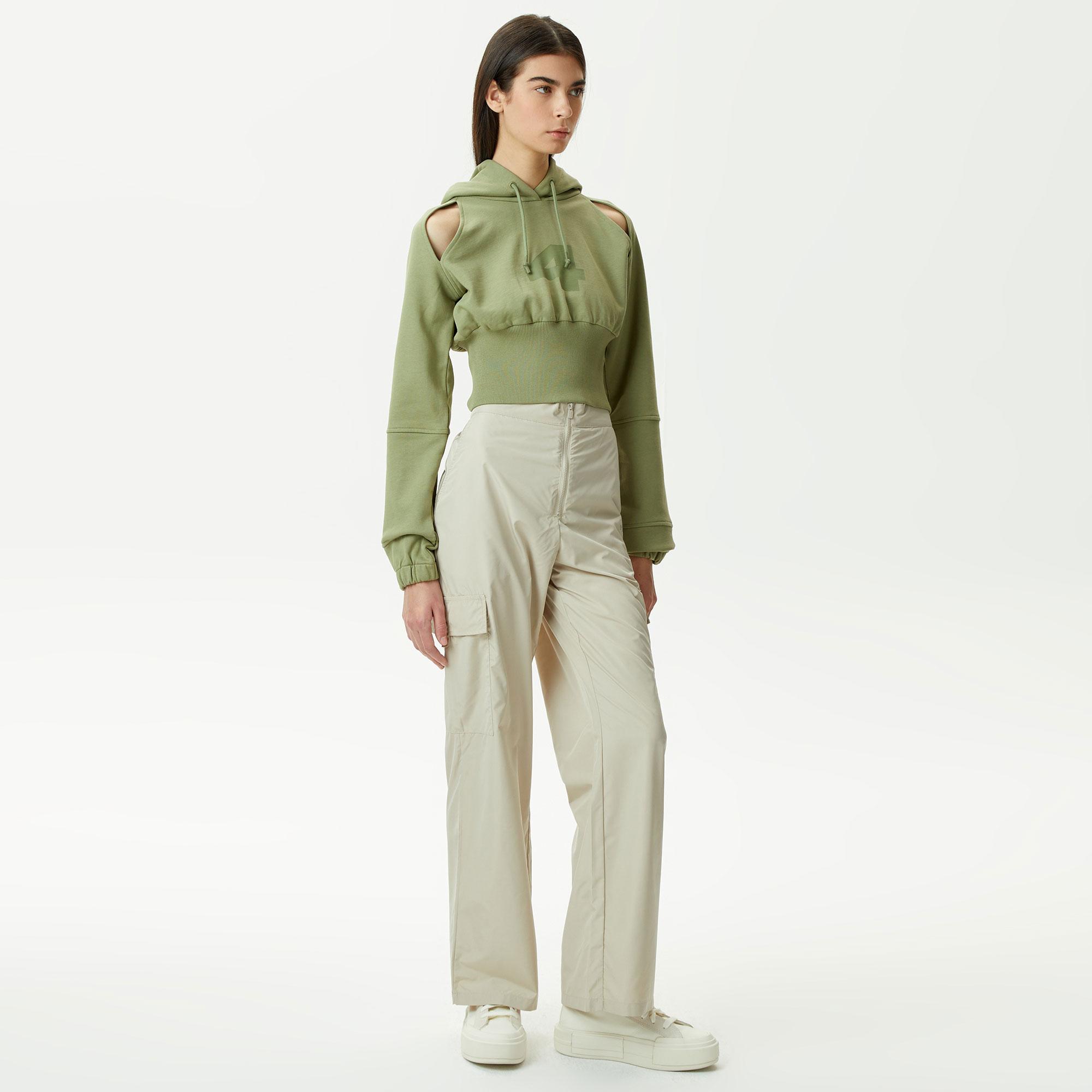 UNITED4 Classic Kadın Haki Hoodie