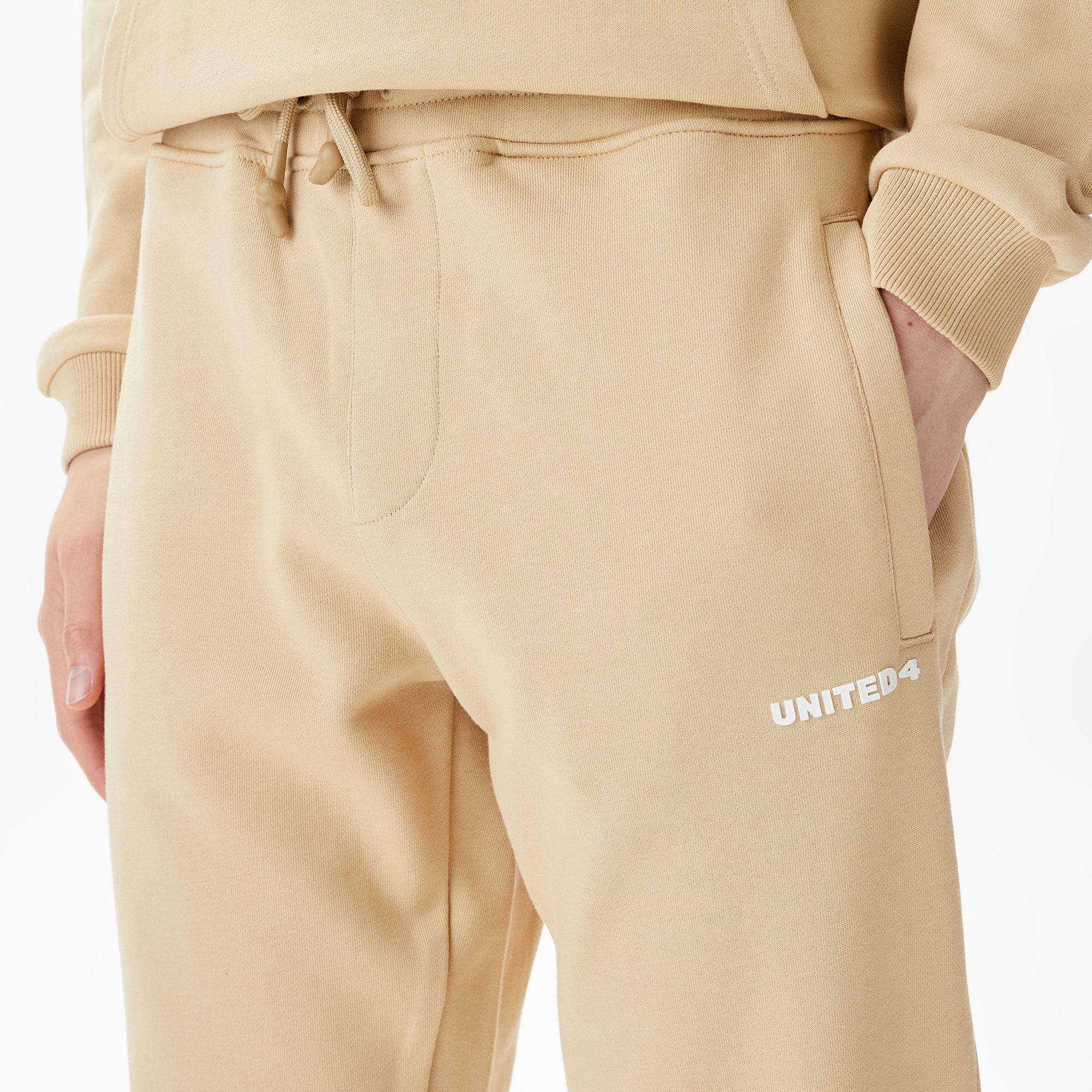 UNITED4 Classic Erkek Krem Eşofman Altı