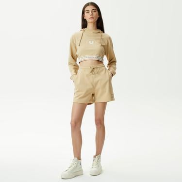  UNITED4 Kadın Krem Şort