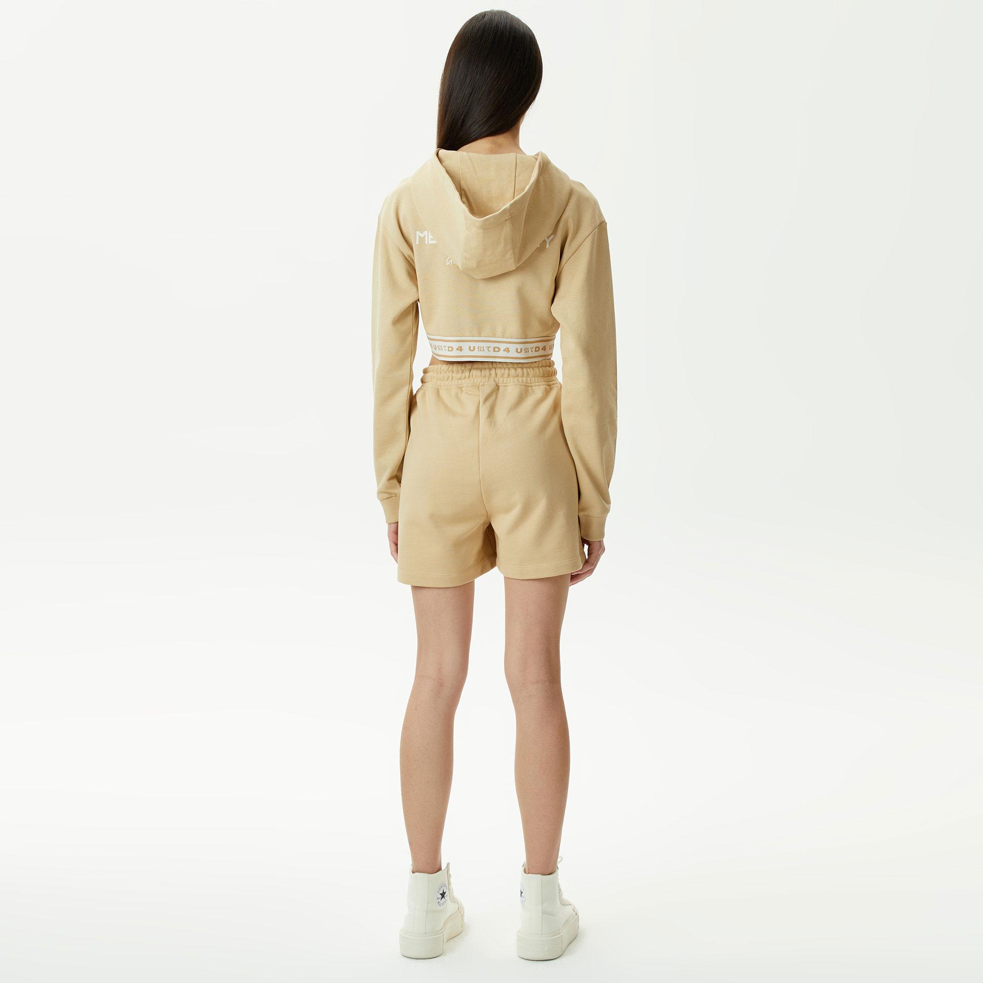 UNITED4 Kadın Krem Şort