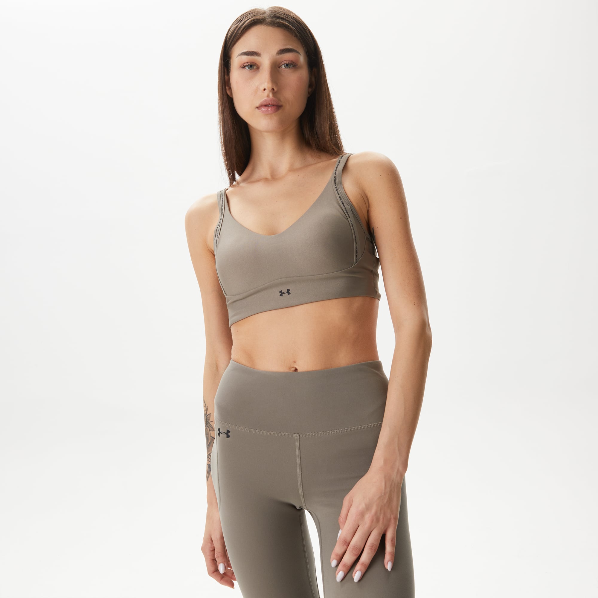  Under Armour Infinity Low 2.0Strap Kadın Kahverengi Bra