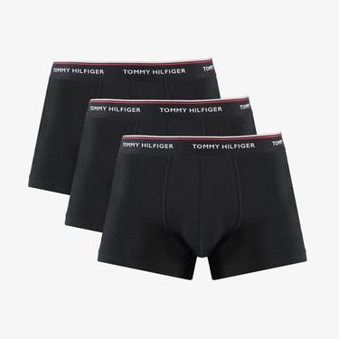  Tommy Hilfiger Classic 3'lü Erkek Siyah Boxer