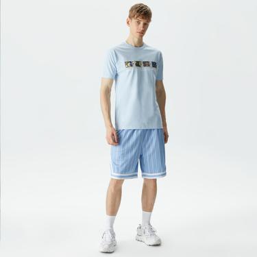  HUF x Gundam Broadcasting Live Erkek Mavi T-Shirt