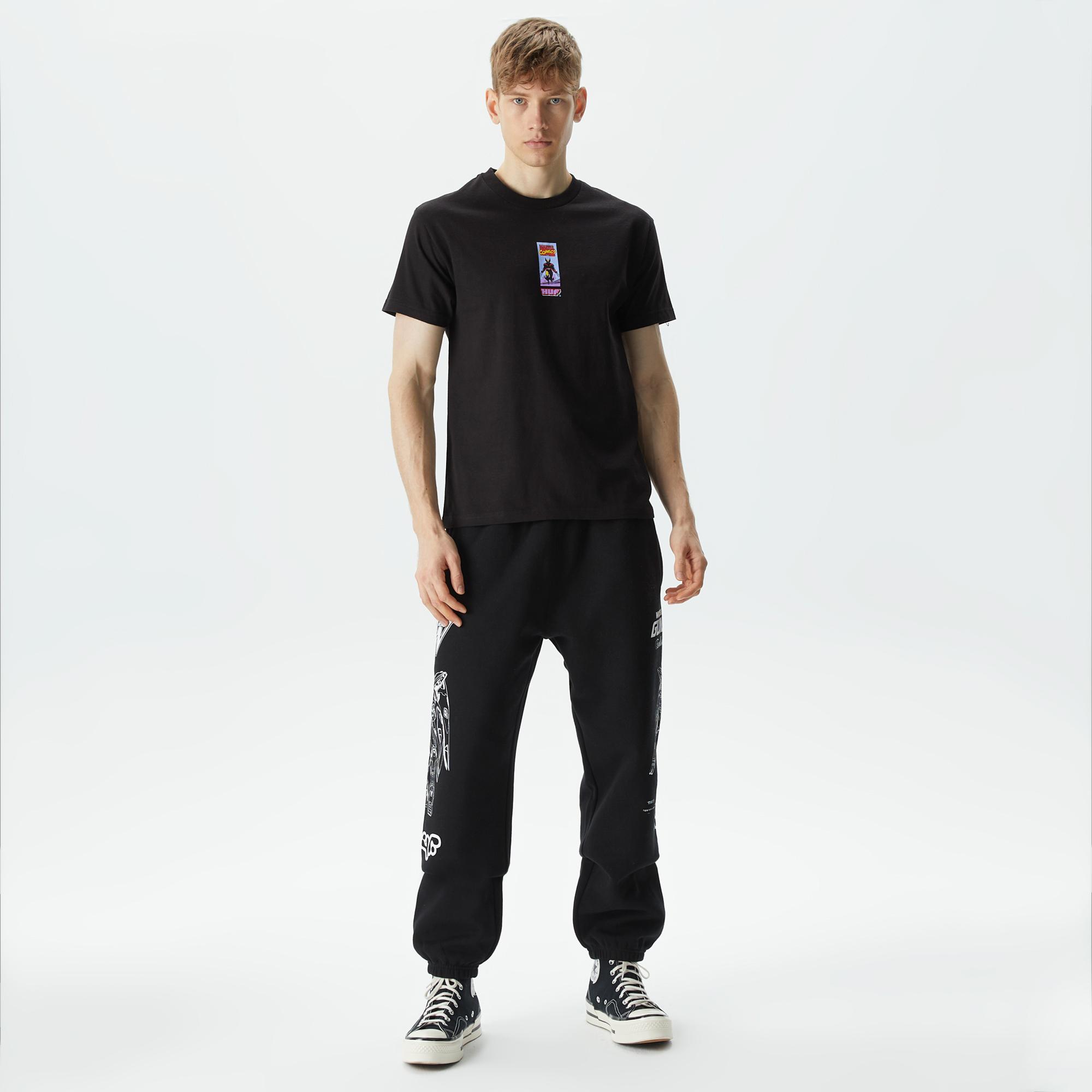 HUF x X-Men Wolvie Erkek Siyah T-Shirt