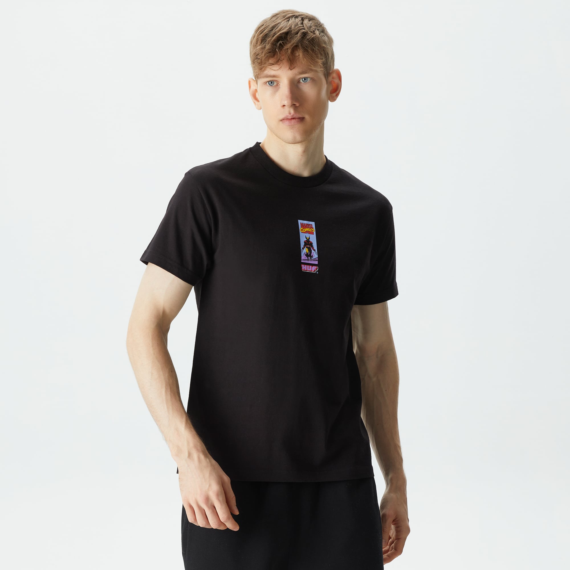  HUF x X-Men Wolvie Erkek Siyah T-Shirt