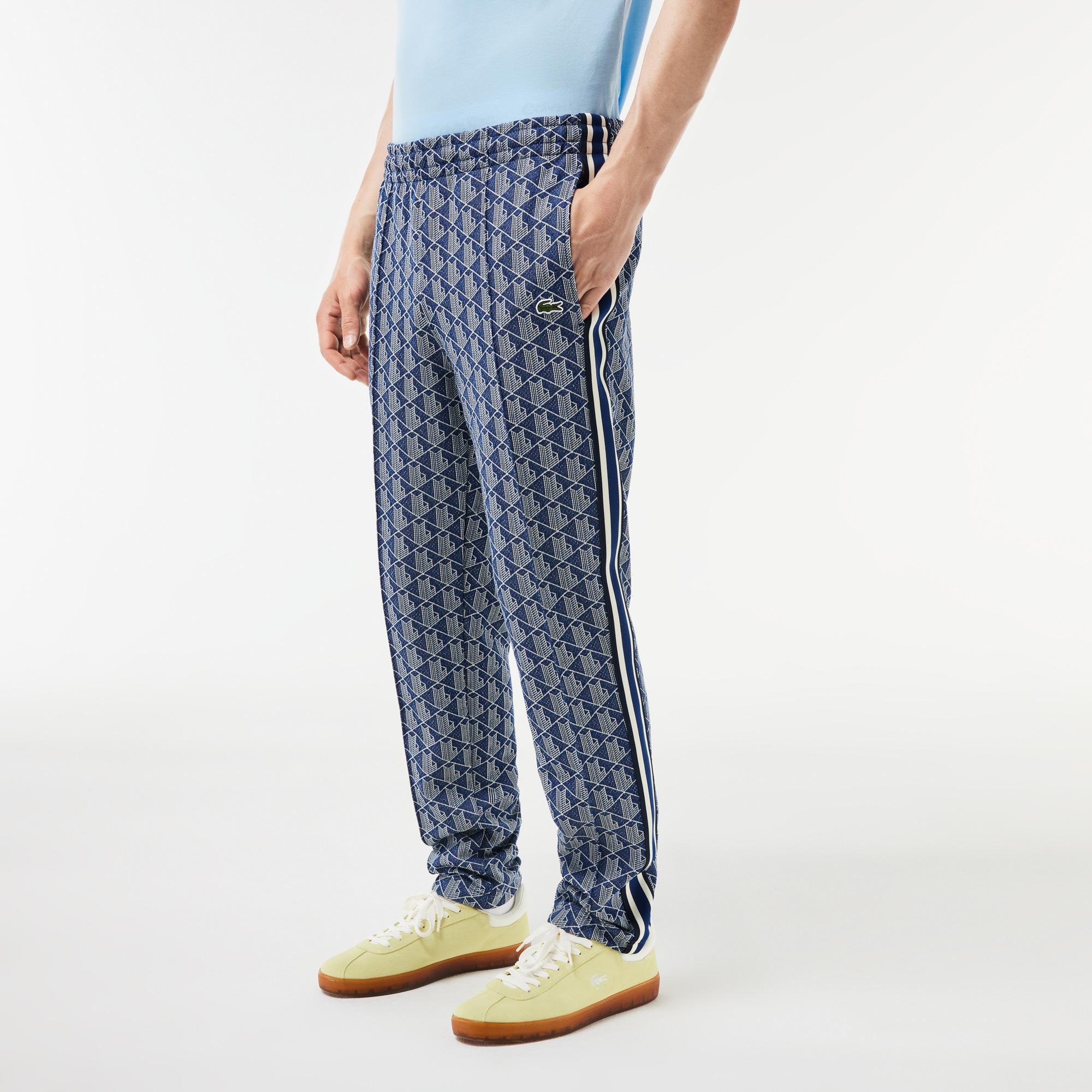 Lacoste Paris Erkek Regular Fit Monogram Lacivert Eşofman Altı