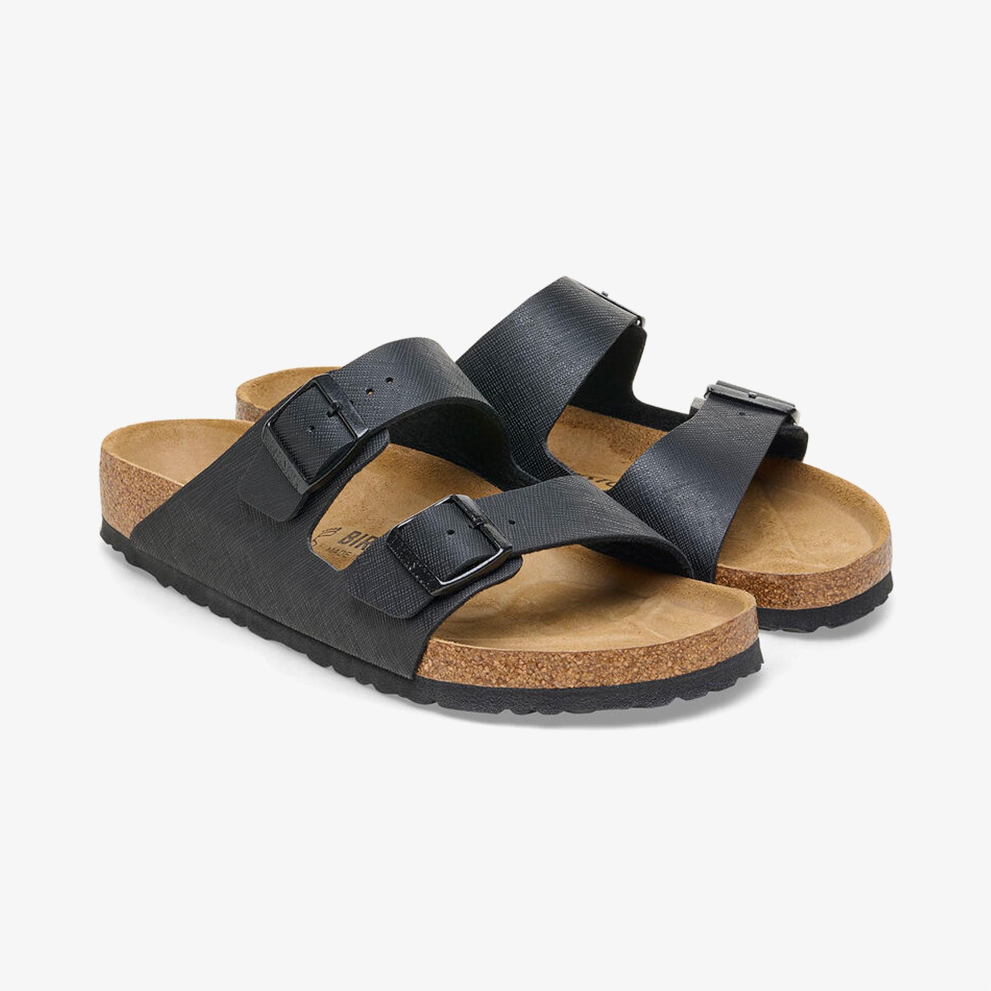 Birkenstock Arizona Bf Saffiano Erkek Siyah Terlik
