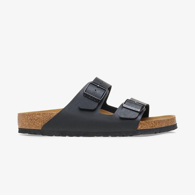  Birkenstock Arizona Bf Saffiano Erkek Siyah Terlik