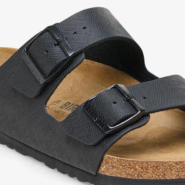  Birkenstock Arizona Bf Saffiano Erkek Siyah Terlik