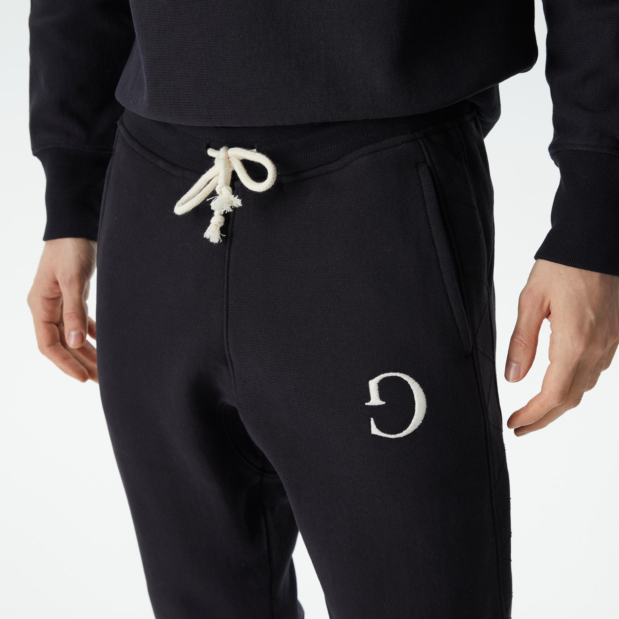 Ging Embroidered Jogger Erkek Siyah Pantolon