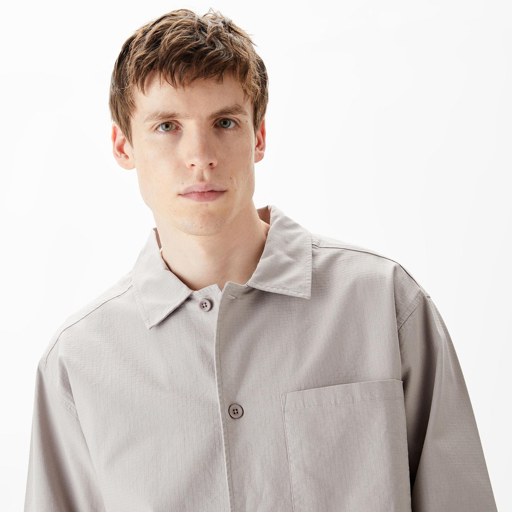 UNITED4 Erkek Gri Gömlek