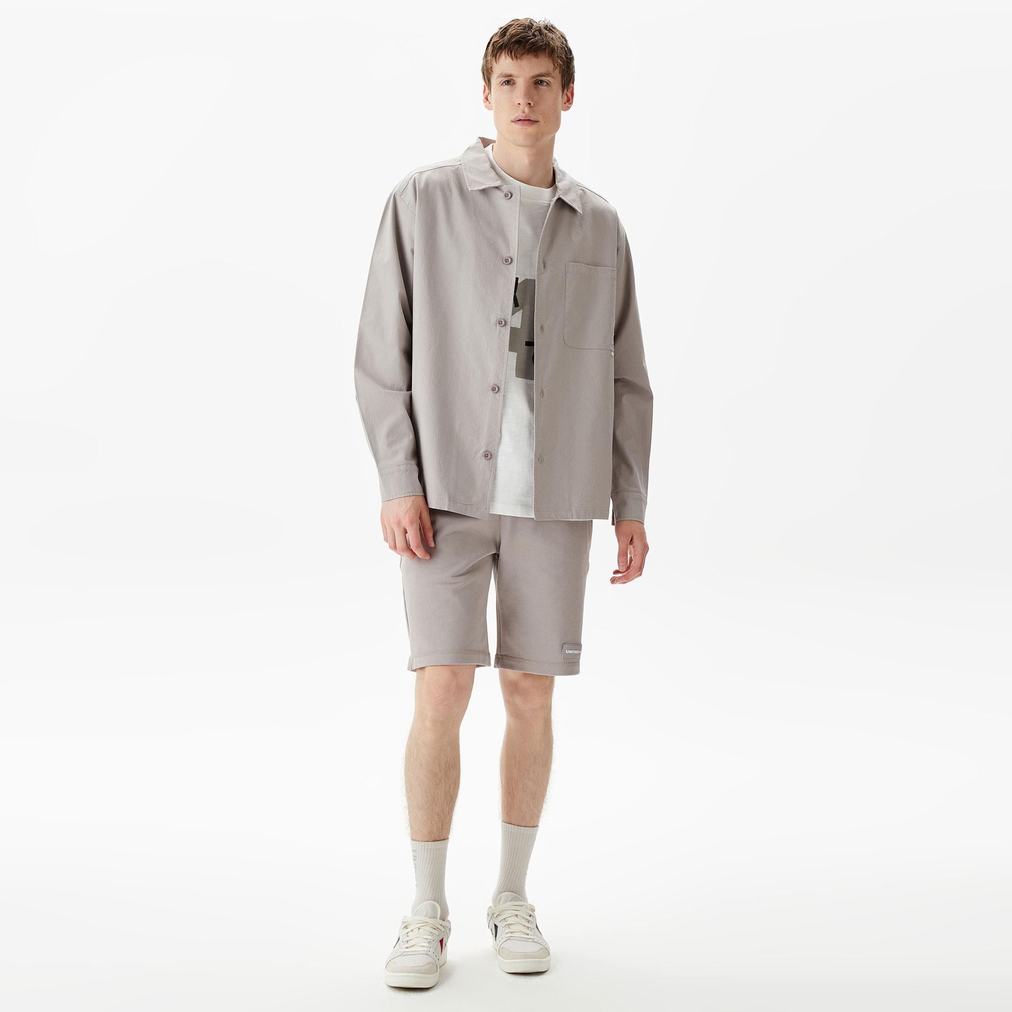 UNITED4 Erkek Gri Gömlek
