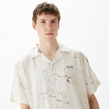  UNITED4 Erkek Krem Gömlek
