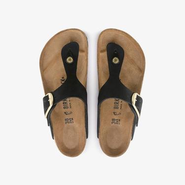  Birkenstock Gizeh Big Buckle Nu Kadın Siyah Terlik