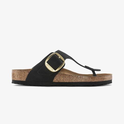  Birkenstock Gizeh Big Buckle Nu Kadın Siyah Terlik
