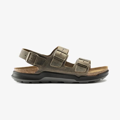  Birkenstock Milano Ct Bf Artic Old Erkek Haki Sandalet