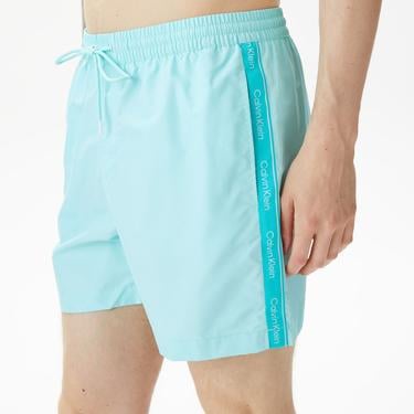  Calvin Klein Core Logo Tape Erkek Mavi Deniz Şortu