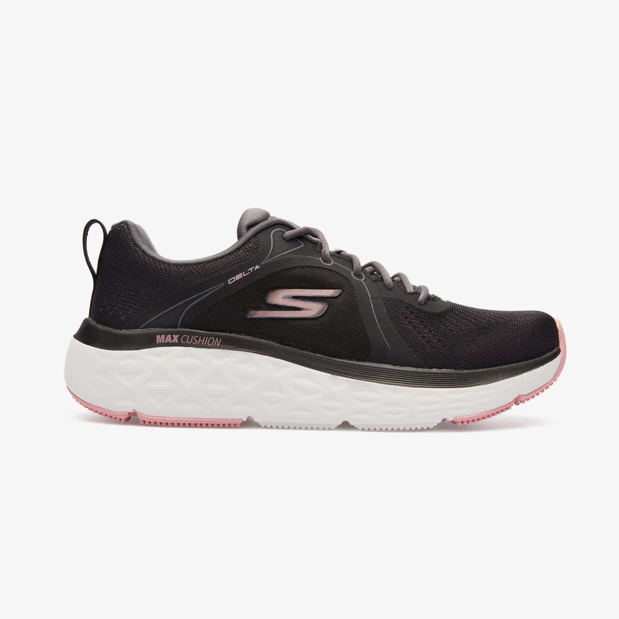 Skechers Max Cushioning Delta Smooth Stride Kadın Siyah Spor Ayakkabı