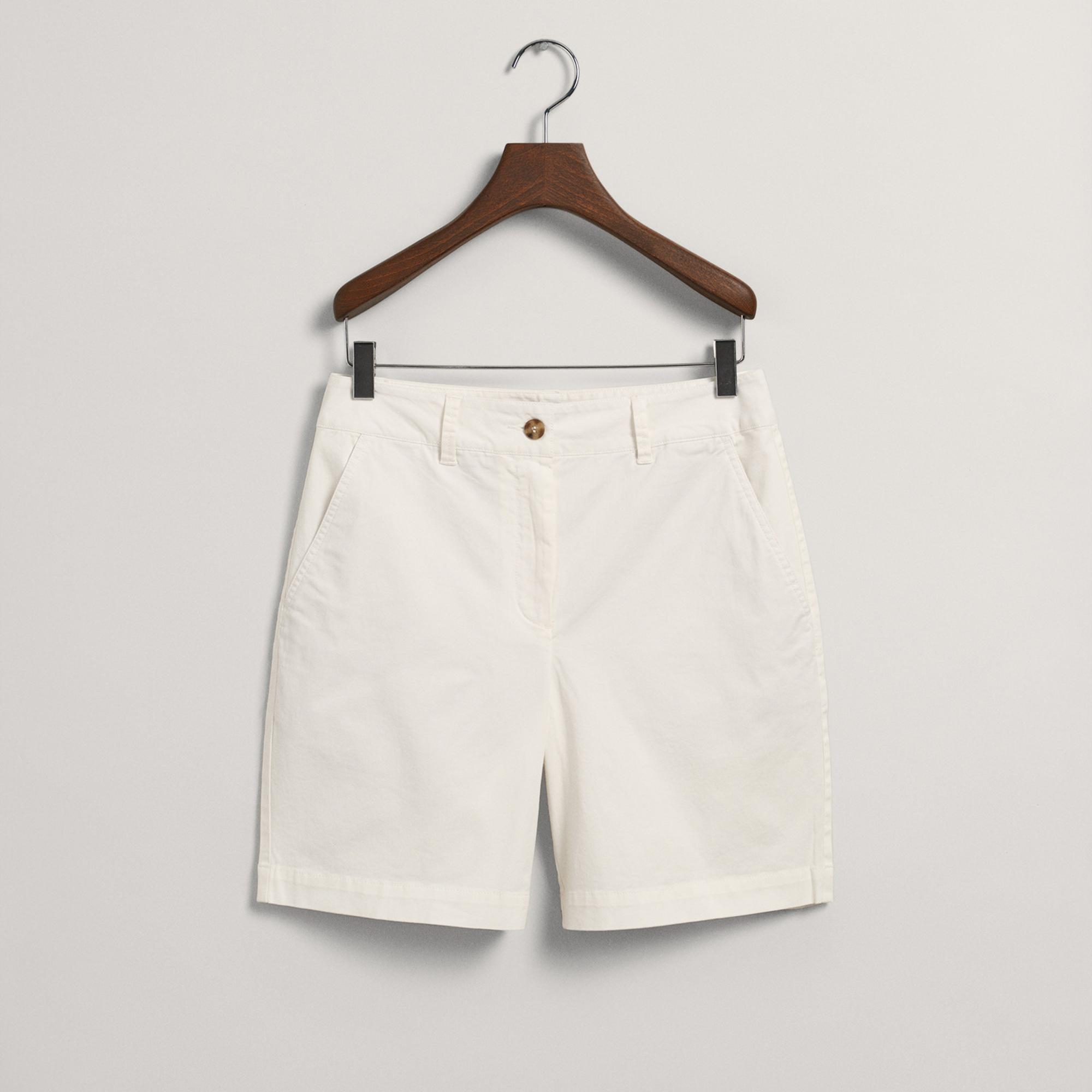 GANT Kadın Krem Slim Fit Şort