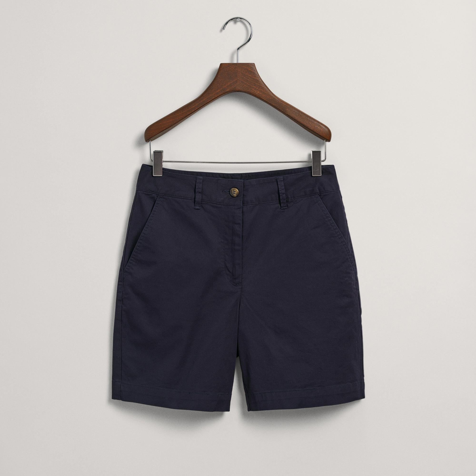 GANT Kadın Lacivert Slim Fit Şort