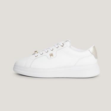 Tommy Hilfiger Pointy Court Hardware Kadın Beyaz Sneaker