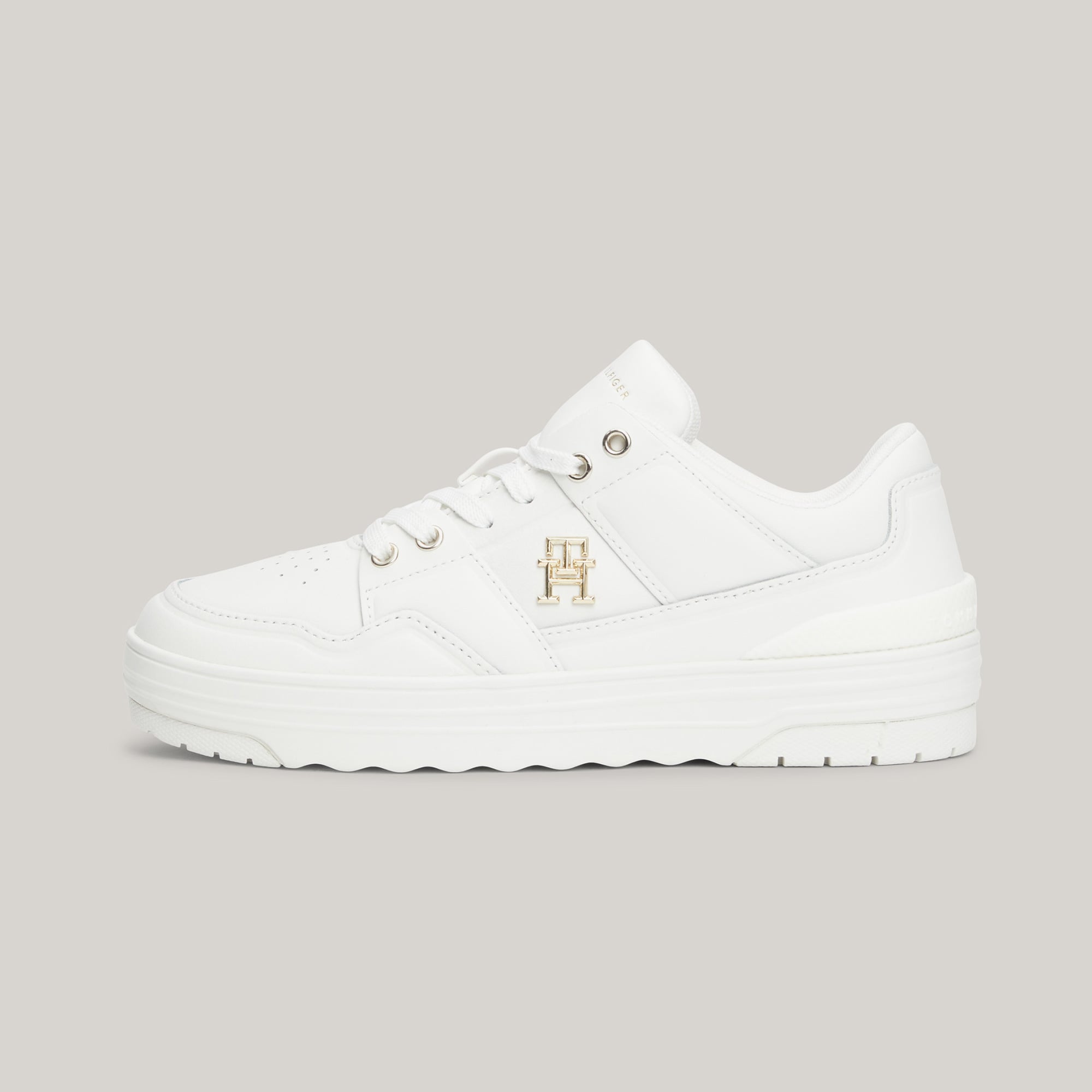 Tommy Hilfiger Tommy Hilfiger Basket Low Kadın Beyaz Sneaker FashFed'de! Beyaz - 3. görsel