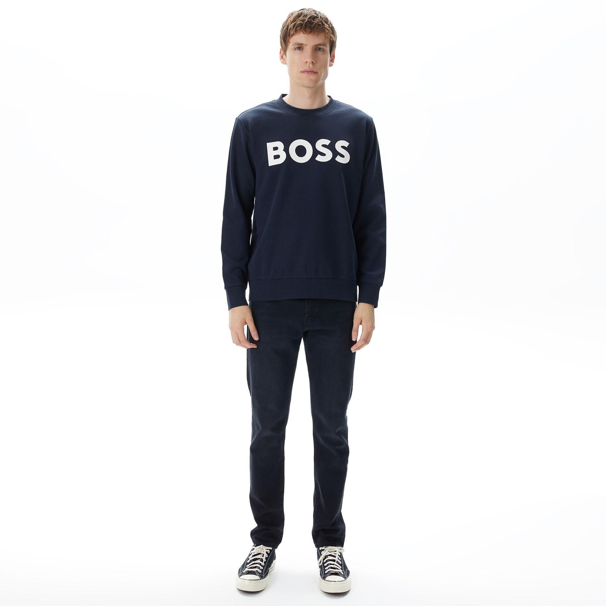 Boss Soleri 02 Erkek Mavi Sweatshirt