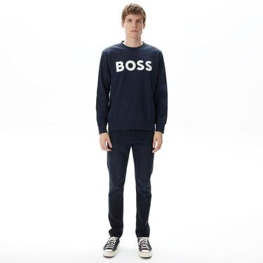  Boss Soleri 02 Erkek Mavi Sweatshirt