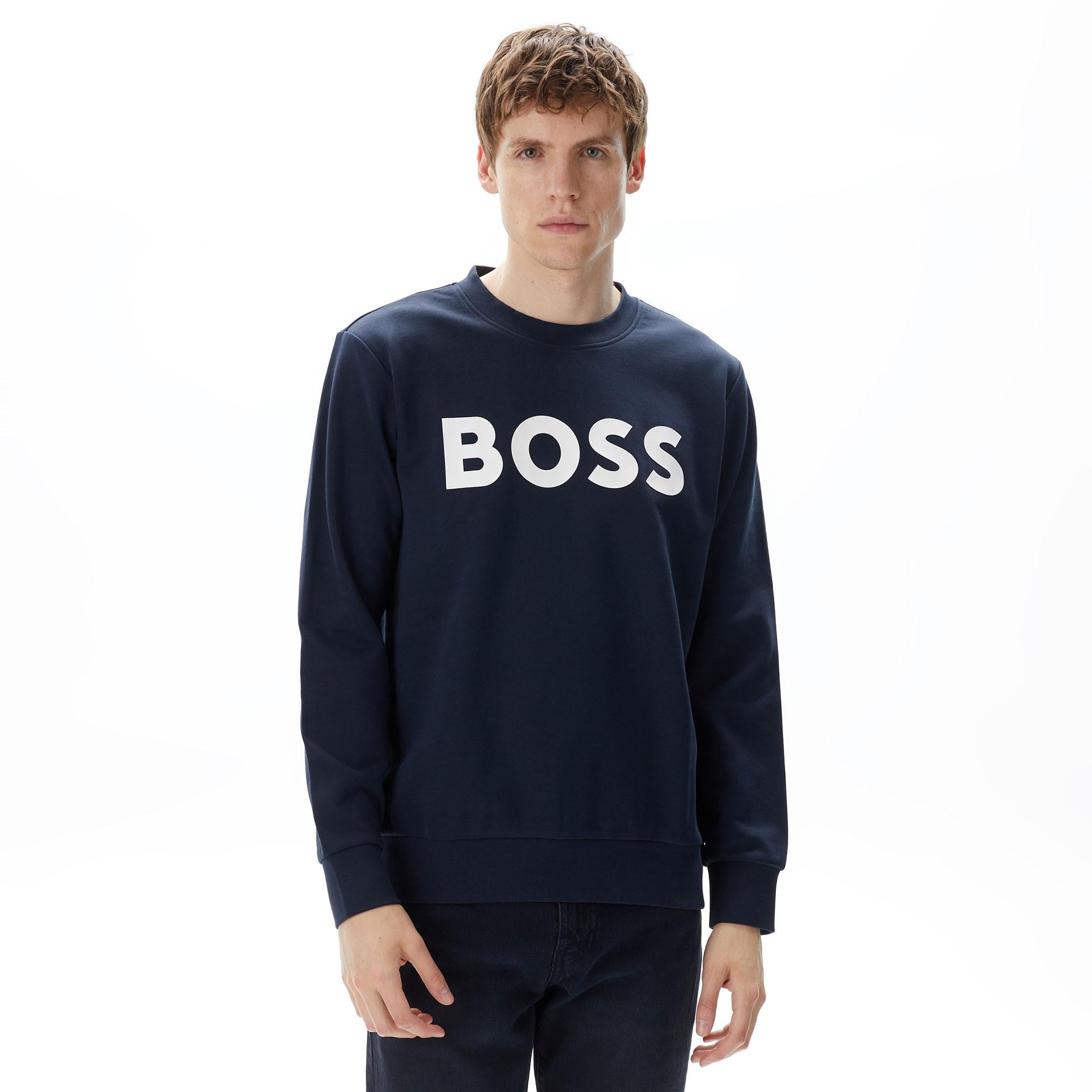 Boss Soleri 02 Erkek Mavi Sweatshirt