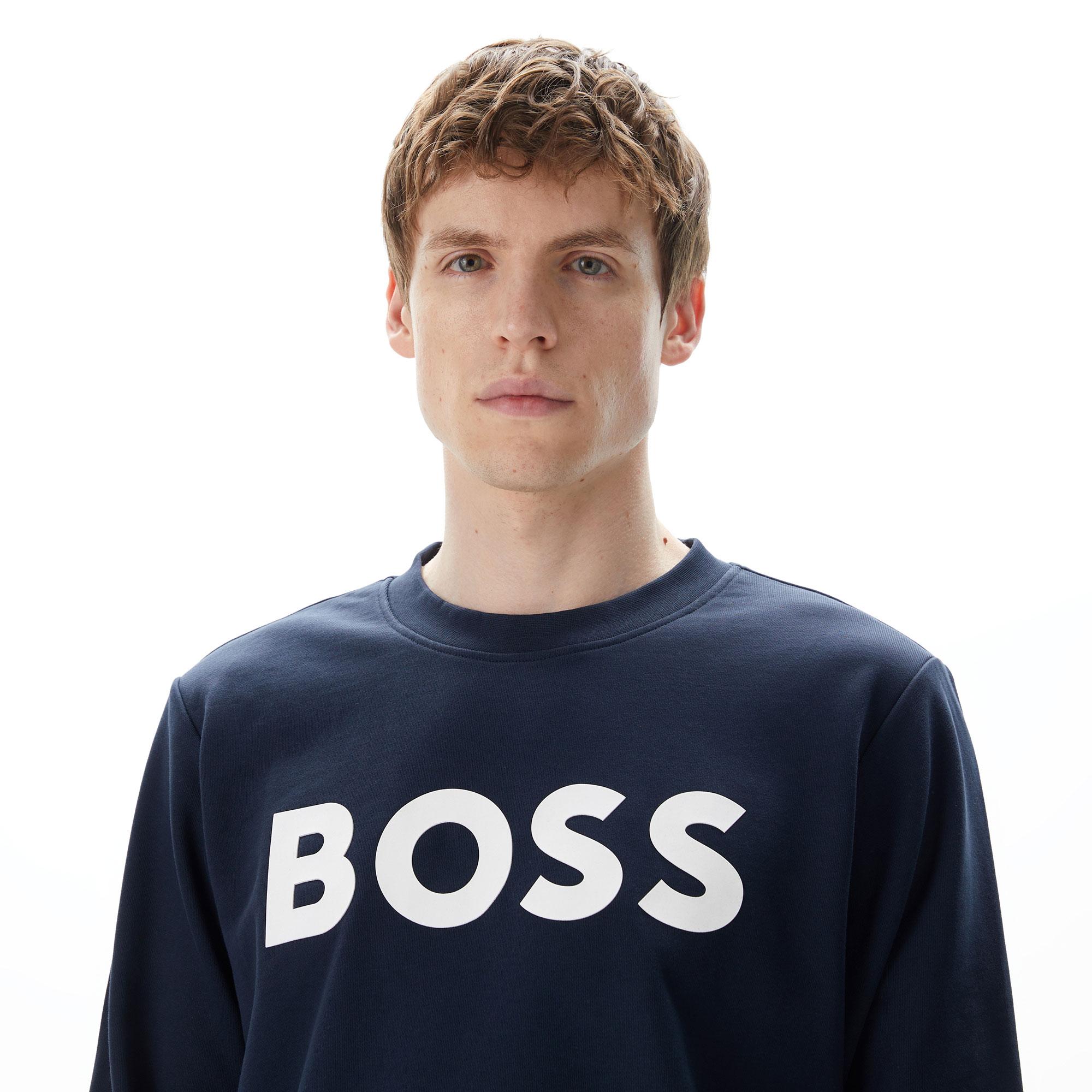 Boss Soleri 02 Erkek Mavi Sweatshirt