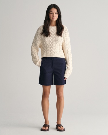  GANT Kadın Lacivert Slim Fit Şort