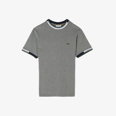  Lacoste Erkek Regular Fit Bisiklet Yaka Gri T-Shirt