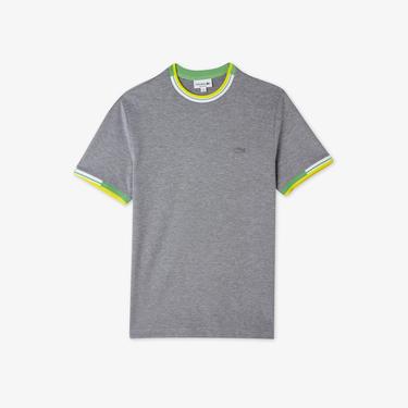  Erkek Regular Fit Bisiklet Yaka Gri T-Shirt