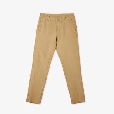  Erkek Slim Fit Chino Bej Pantolon