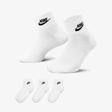  Nike Sportswear Everyday Essential An 3'lü Unisex Beyaz Çorap
